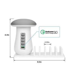 Carregador Múltiplo de LED - Carregamento Rápido e Prático